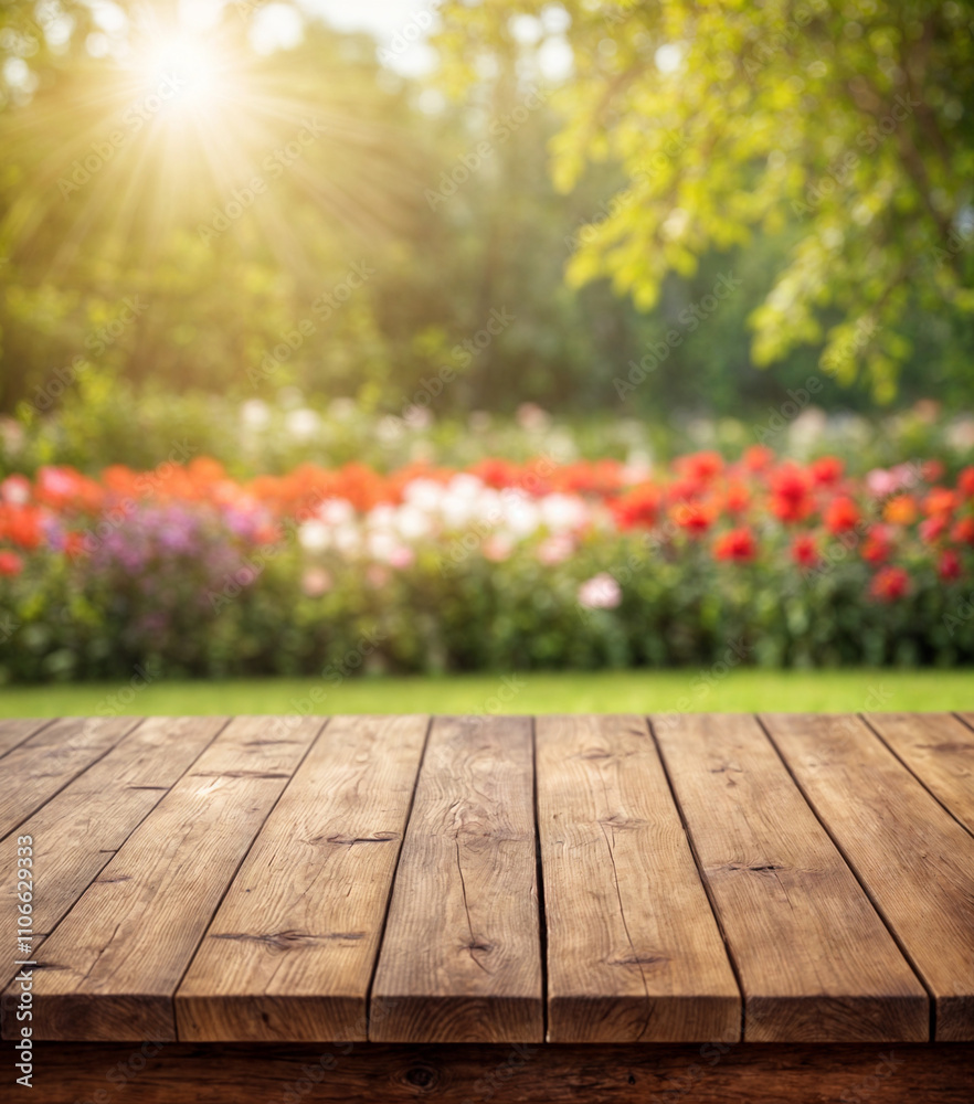 A versatile product display showcasing a wooden surface adorned with a colorful floral arrangement. Perfect for promoting natural and organic products. A versatile product display showcasing a wooden surface adorned with a colorful floral arrangement. Perfect for promoting natural and organic products.