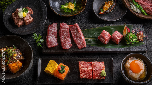 Discover the rich texture and flavor of premium wagyu beef for culinary excellence, AI Generative