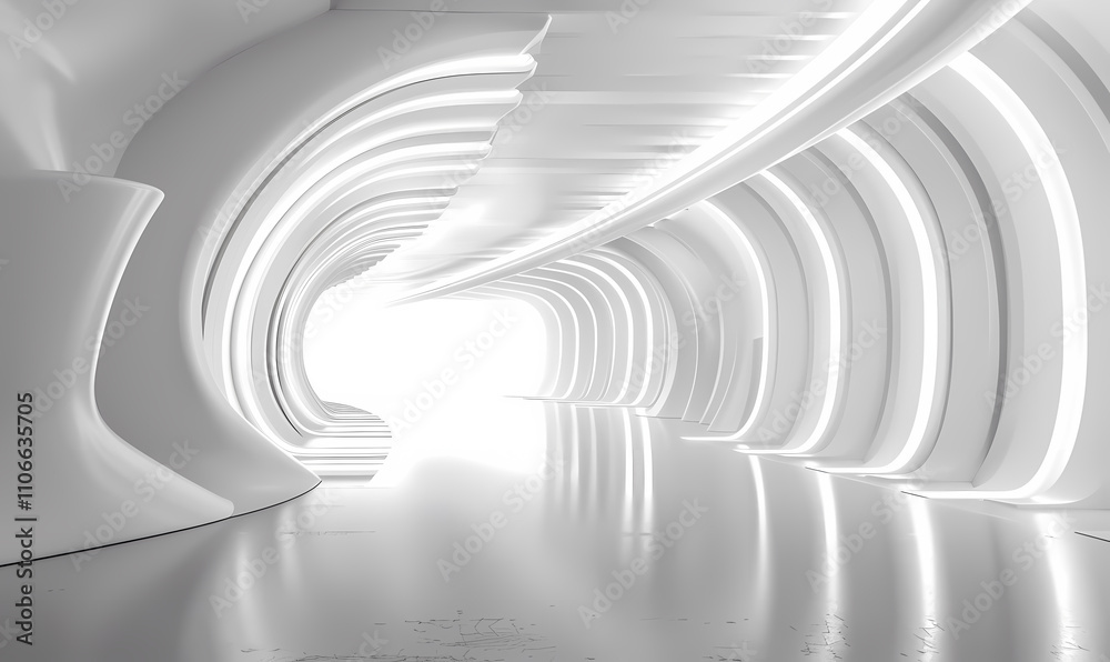Naklejka premium Tunnel corridor architecture