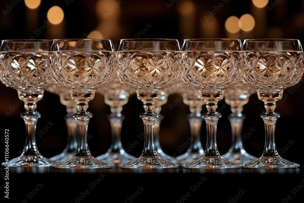 elegant setting for a celebration featuring sparkling champagne glasses raised in a toast against a dark backdrop, creating a luxurious ambiance, perfect for new year's eve or special occasions elegant setting for a celebration featuring sparkling champagne glasses raised in a toast against a dark backdrop, creating a luxurious ambiance, perfect for new year's eve or special occasions
