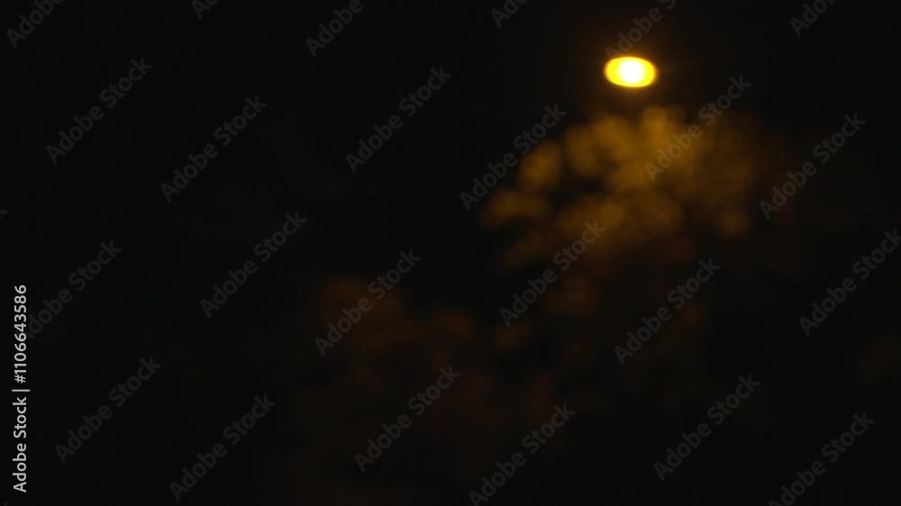 Rack Focus of Vintage Street Light Filmed in Austin, Texas 11/26/2024