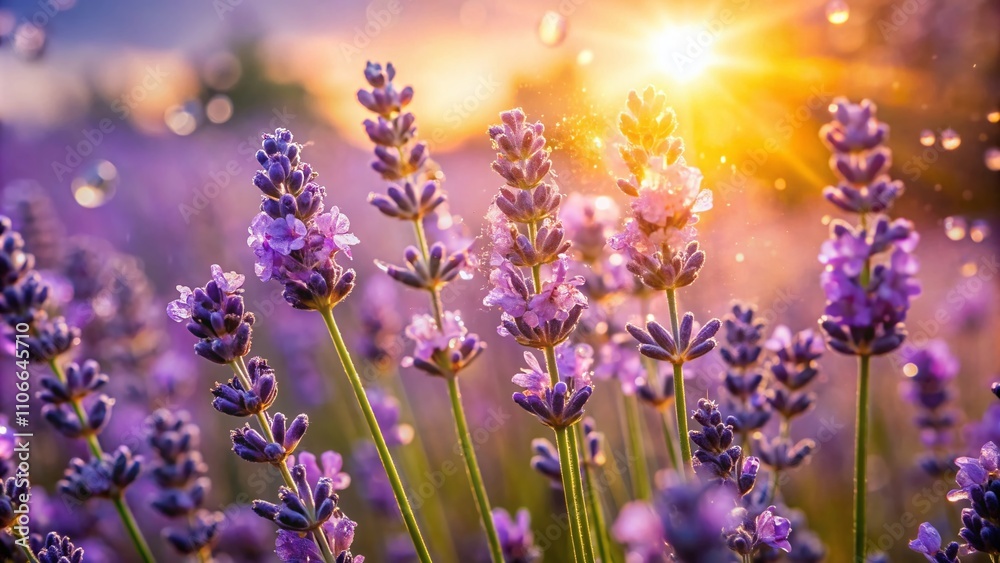 Candid Photography of Lavender Flowers Bathed in Golden Sunlight, Capturing the Essence of Nature's Beauty and Serene Moments in Blooming Lavender Fields Candid Photography of Lavender Flowers Bathed in Golden Sunlight, Capturing the Essence of Nature's Beauty and Serene Moments in Blooming Lavender Fields