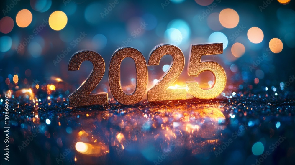 Happy new year 2025 background concept Happy new year 2025 background concept