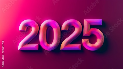 Happy new year 2025 background concept