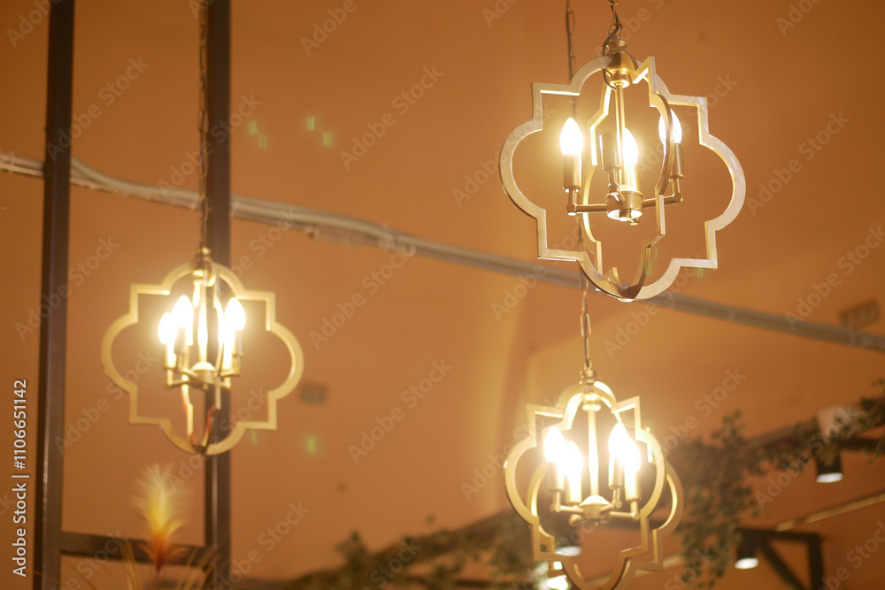 Beautiful and Elegant Lanterns with Warm and Inviting Lighting in a Modern Living Setting Beautiful and Elegant Lanterns with Warm and Inviting Lighting in a Modern Living Setting