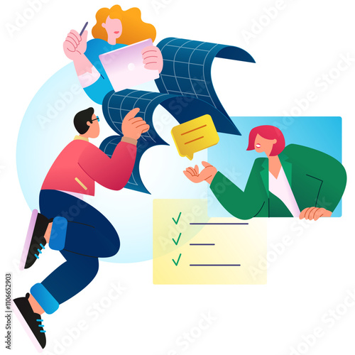 collaborative effort in a flexible workspace