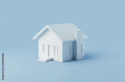 3D simple house model