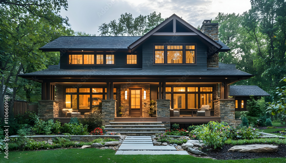 Minimalist craftsman home with refined, elegant design for cozy living. Minimalist craftsman home with refined, elegant design for cozy living.