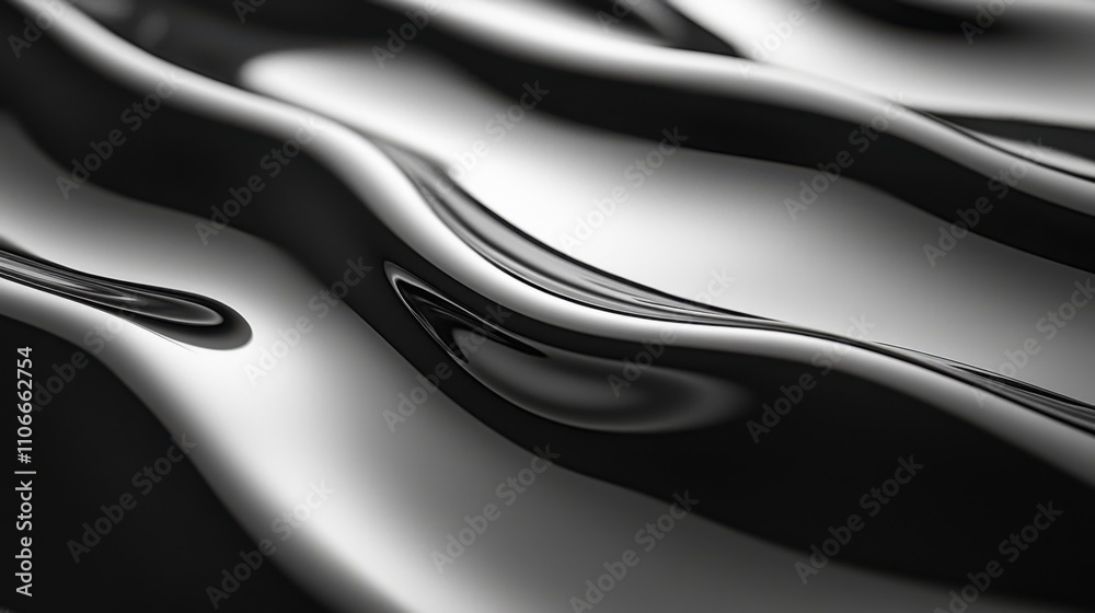 Obraz premium 黒い流動体のイメージ