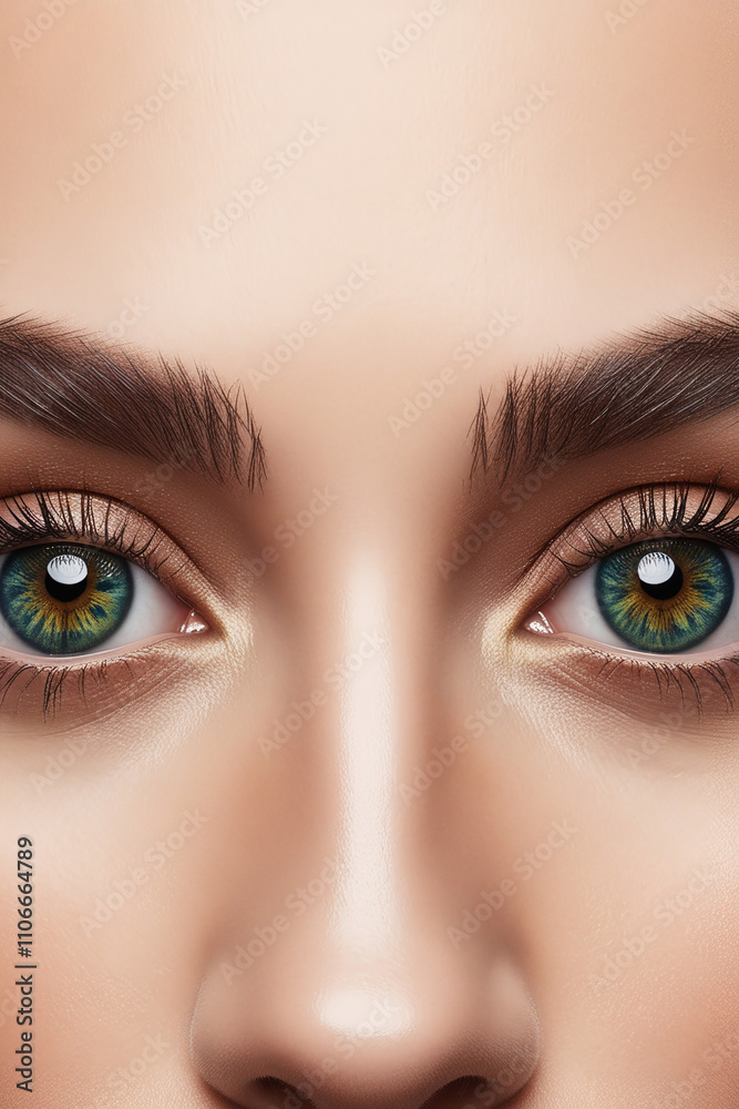 AI generative. Illustration of close up detailed of beautiful human eyes. 1 AI generative. Illustration of close up detailed of beautiful human eyes. 1