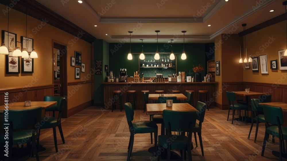 Fototapeta premium Cozy Cafe Interior