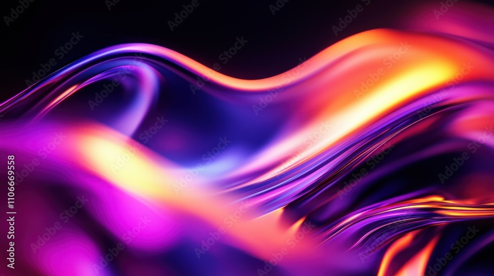 Abstract Colorful Waves of Light and Energy Abstract Colorful Waves of Light and Energy