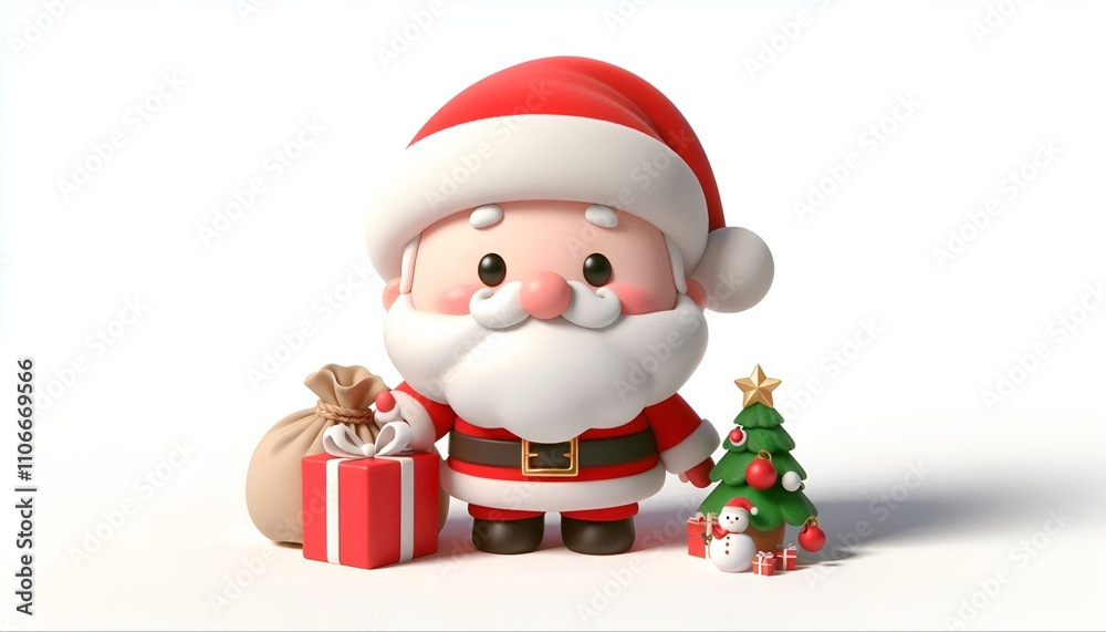Santa Claus, Merry Christmas, 3d animation Santa Claus, Merry Christmas, 3d animation