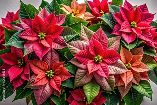 Poinsettia Collection - Portrait Photography AI Art