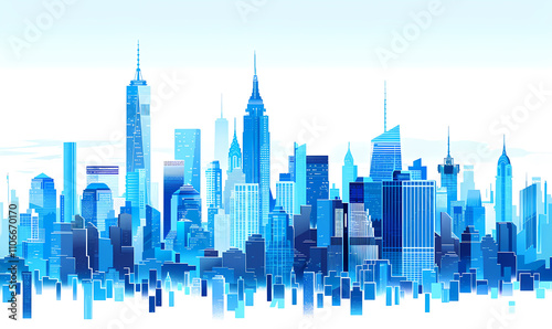 city ​​skyline buildings