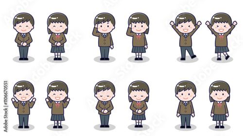 中高生の男女 01