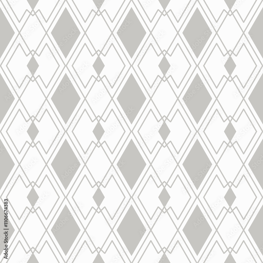 Fototapeta premium geometric seamless pattern in gray color for textile, carpet, wallpaper and fabric 