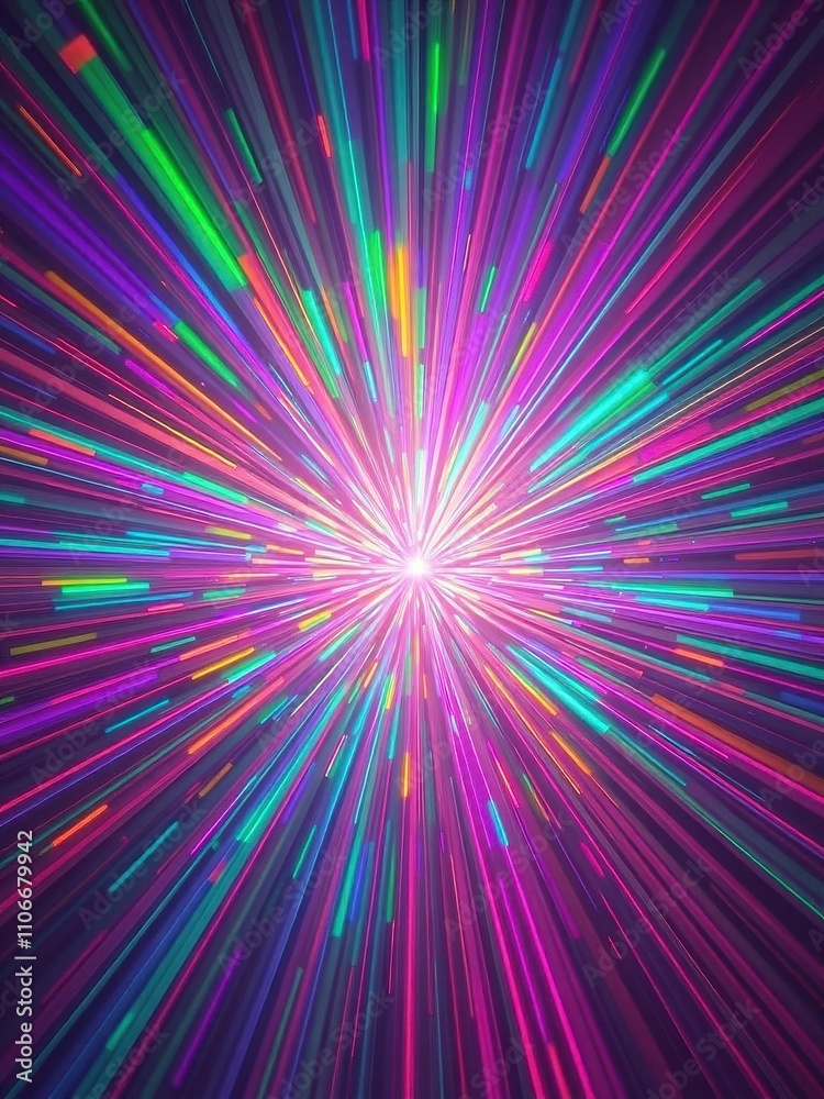 Colourful fragments of light dispersing in all directions, radiance, sparks, fireworks Colourful fragments of light dispersing in all directions, radiance, sparks, fireworks
