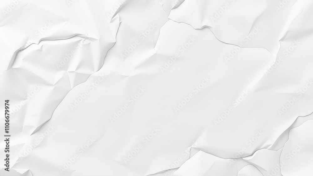 Crumpled paper texture with faint creases and worn edges, aged material, faded look, textured background Crumpled paper texture with faint creases and worn edges, aged material, faded look, textured background