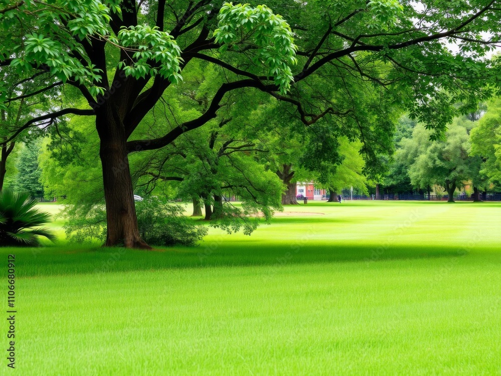 Nature background with an empty white frame in the middle of a lush meadow with green grass, perfect for showcasing your message or design, park, nature Nature background with an empty white frame in the middle of a lush meadow with green grass, perfect for showcasing your message or design, park, nature
