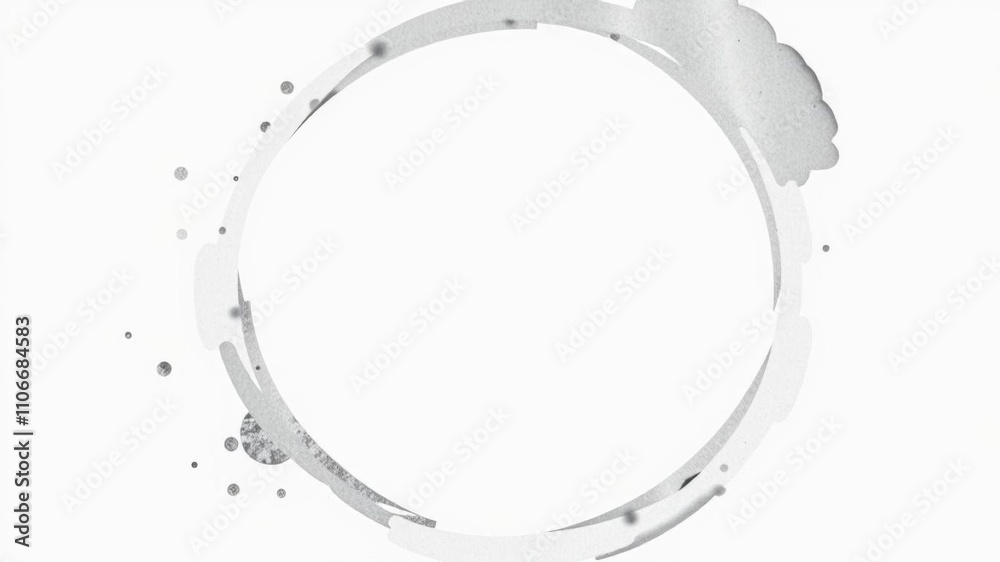 Round silver watercolor splash on white background with empty space in the middle for card template mock up, perfect for wedding or anniversary designs, card, silver Round silver watercolor splash on white background with empty space in the middle for card template mock up, perfect for wedding or anniversary designs, card, silver