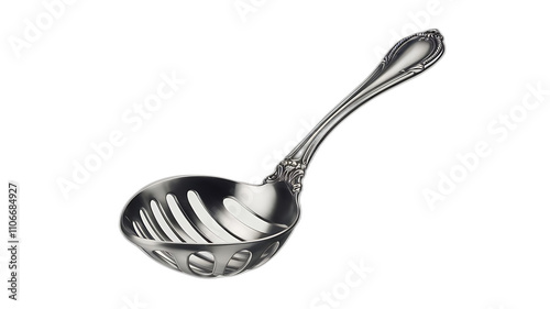 A slotted spoon is a versatile kitchen tool designed to separate solids from liquids during cooking and serving. Typically made from materials like stainless steel, plastic, or silicone, it features a