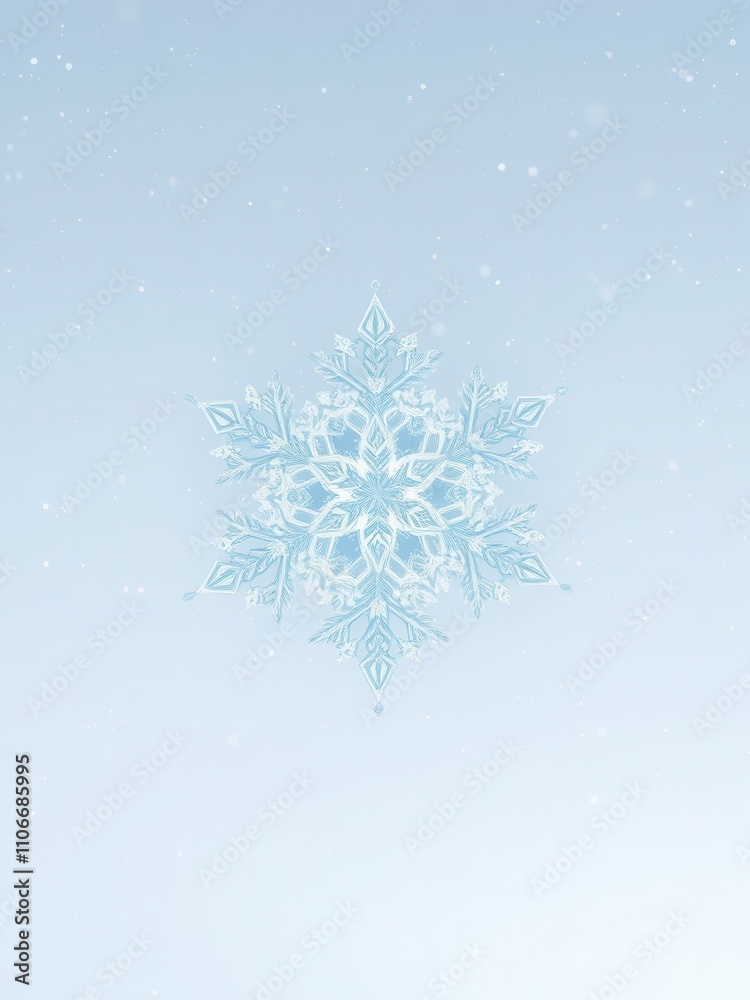 Glittering stars and snowflakes against a crisp white background, icy calm, frozen magic Glittering stars and snowflakes against a crisp white background, icy calm, frozen magic