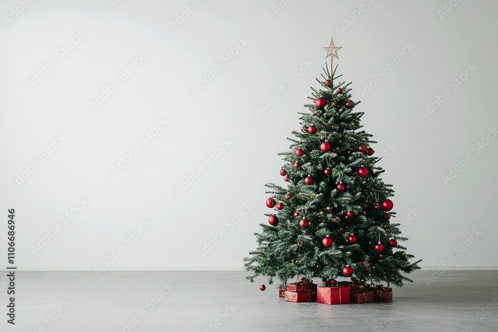 Christmas Tree with Decorations with generative ai Christmas Tree with Decorations with generative ai