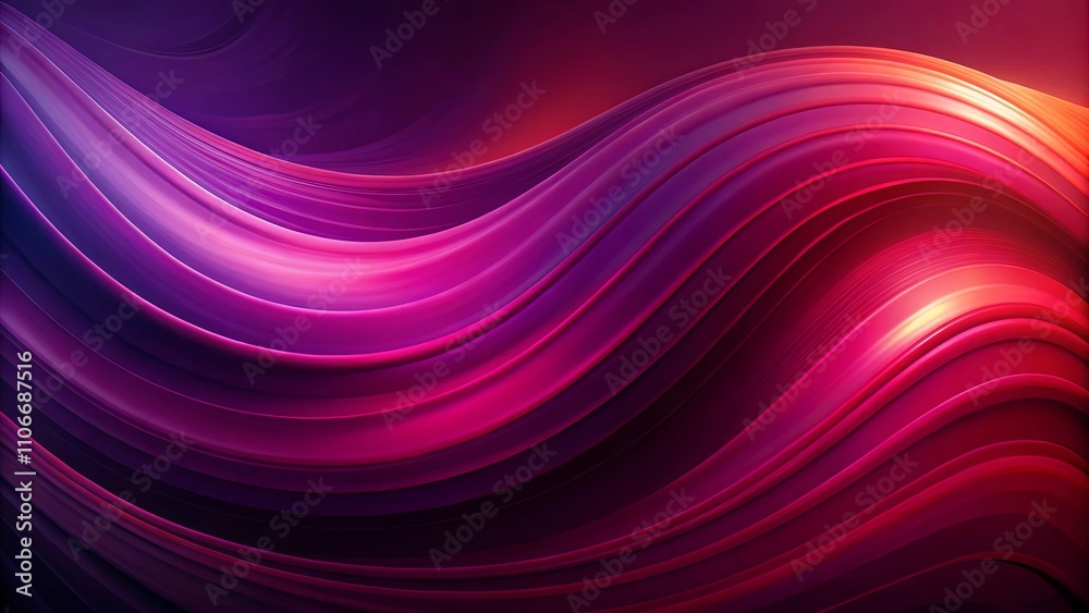 Obraz premium Abstract Swirling Waves of Deep Pink and Purple Hues