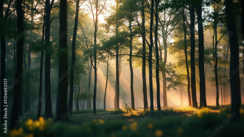 A peaceful forest setting with blurred tree trunks and a sunny atmosphere, nature, greenery, forest, bokeh, trunk A peaceful forest setting with blurred tree trunks and a sunny atmosphere, nature, greenery, forest, bokeh, trunk
