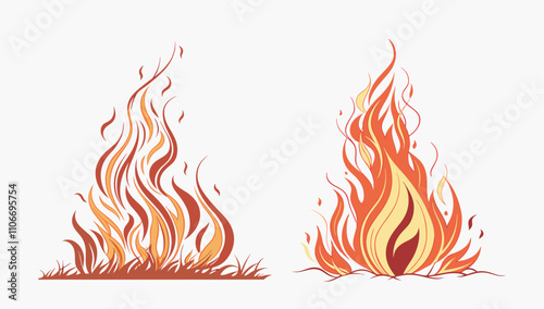 Fire background and flames effect. Sparks are realistic. Isolated. Light. Heat transparent background. Bonfire with wood chips. Glow and clouds. The Coal Effect. Particle. Cinder and embers. Campfire.