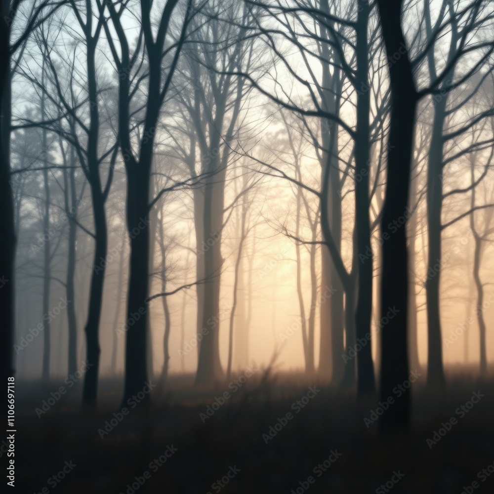 A tranquil forest setting with blurred tree branches in the distance, branch, scenery, greenery A tranquil forest setting with blurred tree branches in the distance, branch, scenery, greenery