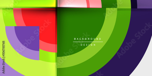 Target circle geometric abstract shapes. Vector Illustration For Wallpaper, Banner, Background, Card, Book Illustration, landing page