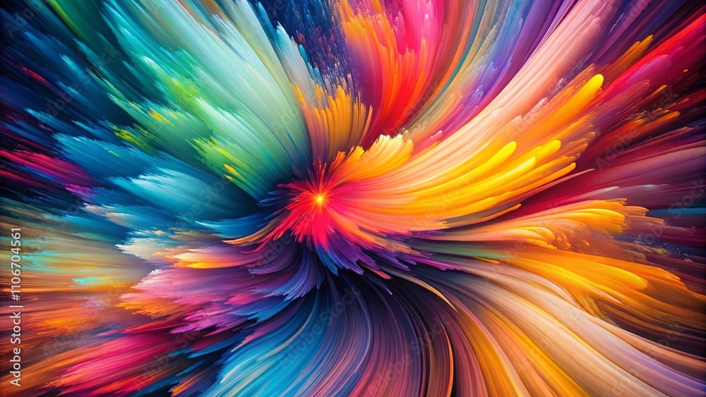 Abstract Vibrant Swirling Color Burst A Dynamic Composition of Hues and Energy Abstract Vibrant Swirling Color Burst A Dynamic Composition of Hues and Energy