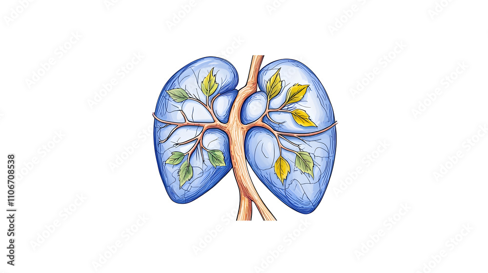 Lungs Branches Leaves Respiratory System Nature Ecology Art Lungs Branches Leaves Respiratory System Nature Ecology Art