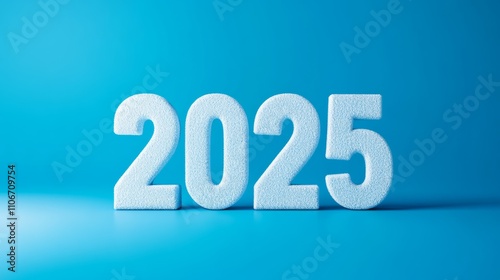 2025 new year business goals concept with copy space.