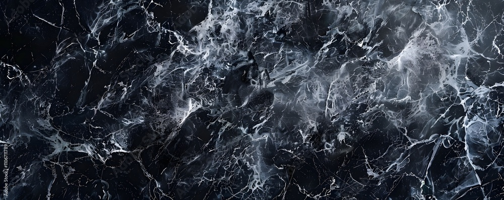 Abstract Black Marble Texture With White Veins Abstract Black Marble Texture With White Veins