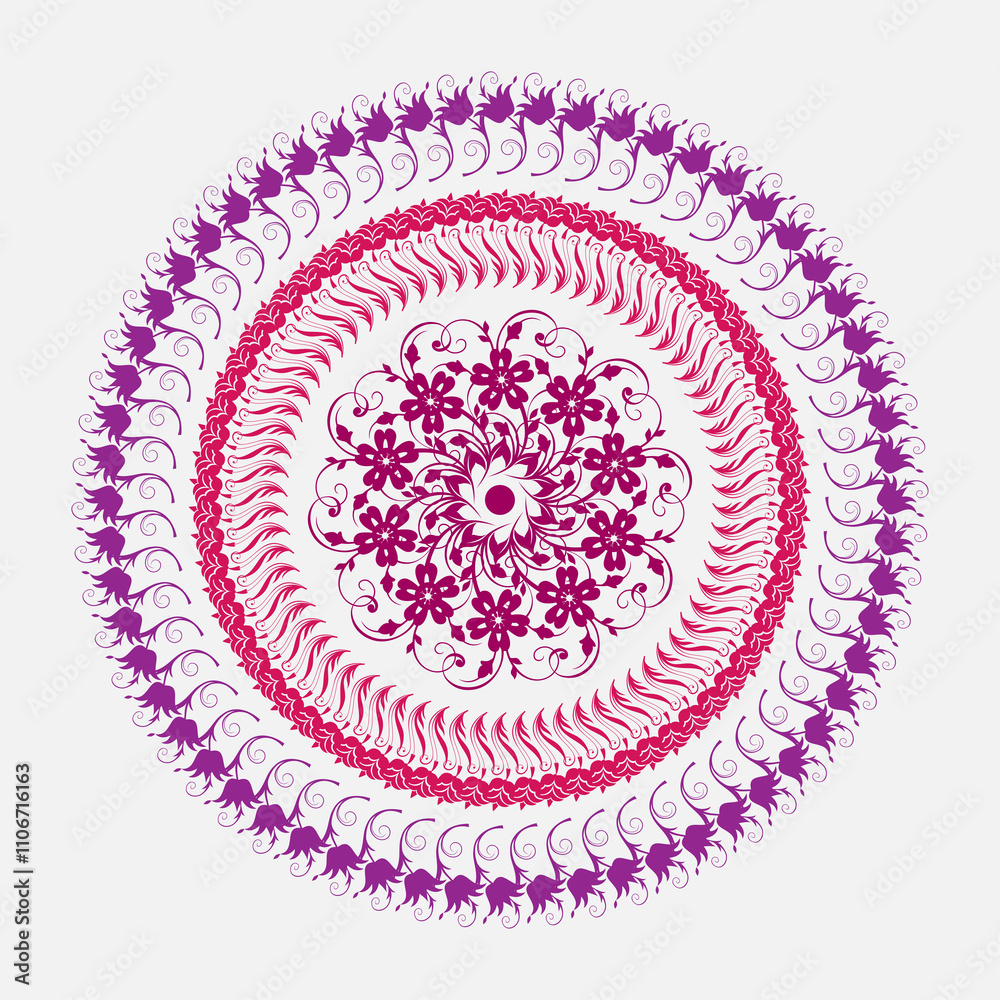 Beautiful floral pattern Mandala Art Beautiful floral pattern Mandala Art