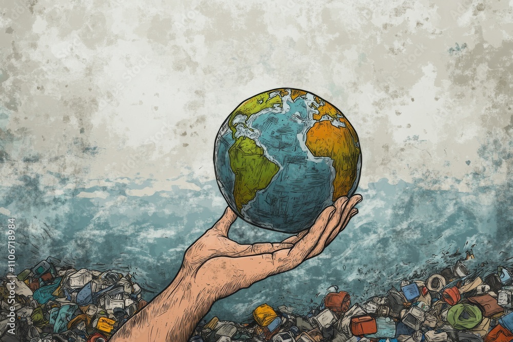 The world is drowning in garbage, reaching out for help , help! Garbage overflows the world , Generative AI The world is drowning in garbage, reaching out for help , help! Garbage overflows the world , Generative AI
