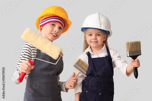 Cute little decorators with...