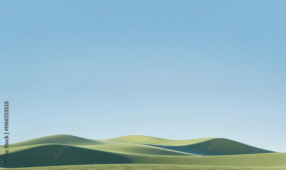 Obraz premium green grass and sky