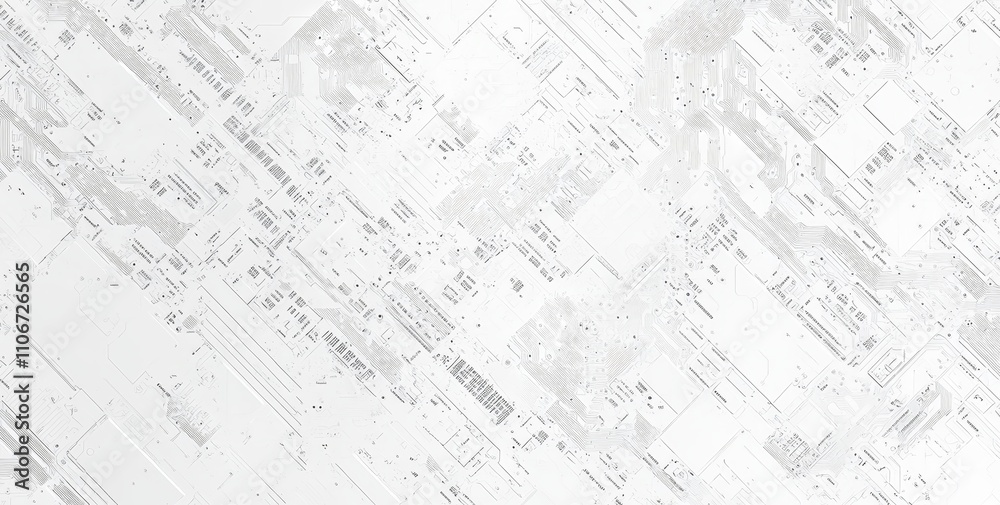 Seamless circuit board line vector pattern, with a white background, showcasing digital technology, innovation, and modern design. Highlight the complexity of electronic products. Seamless circuit board line vector pattern, with a white background, showcasing digital technology, innovation, and modern design. Highlight the complexity of electronic products.