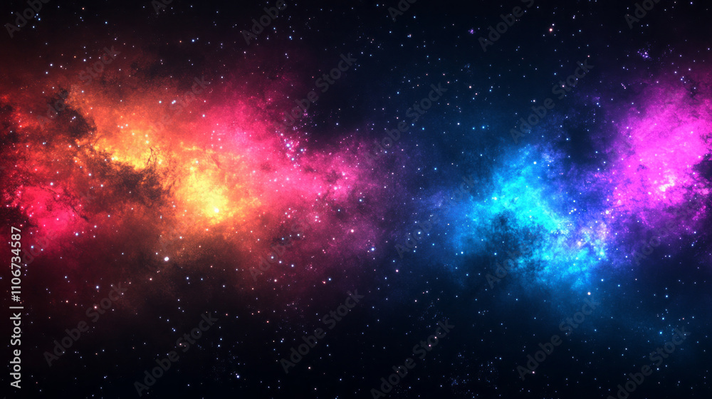 Fototapeta premium Cosmic Wonders: Exploring the Vibrant Beauty of Nebulae