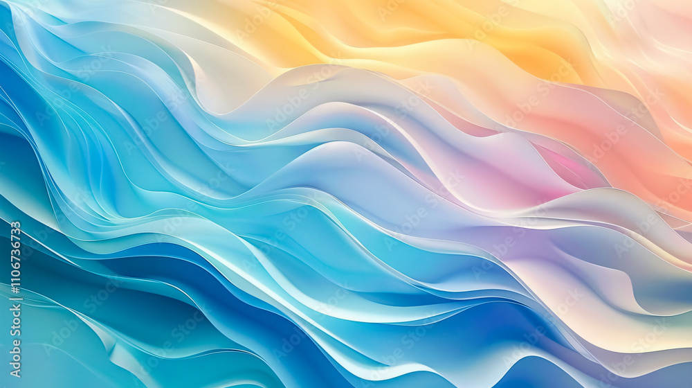 A 4K abstract gradient wave background.