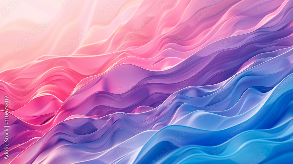 Fototapeta premium A 4K abstract gradient wave background.