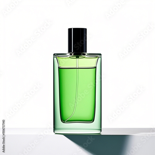 Luxury perfume bottle on white background whit out write anything