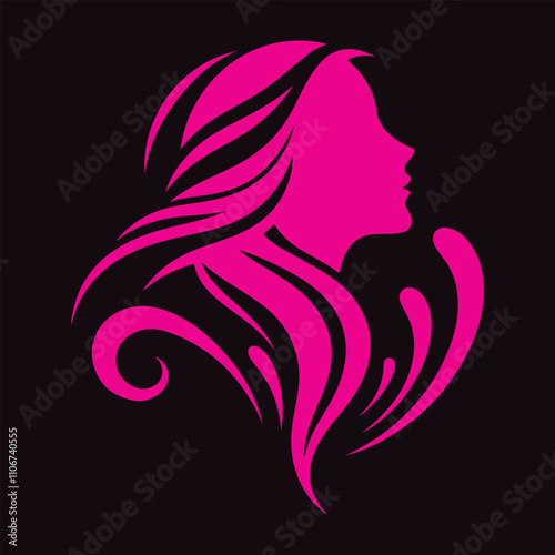 Female Silhouette Logo Designs for Beauty and Hair Branding