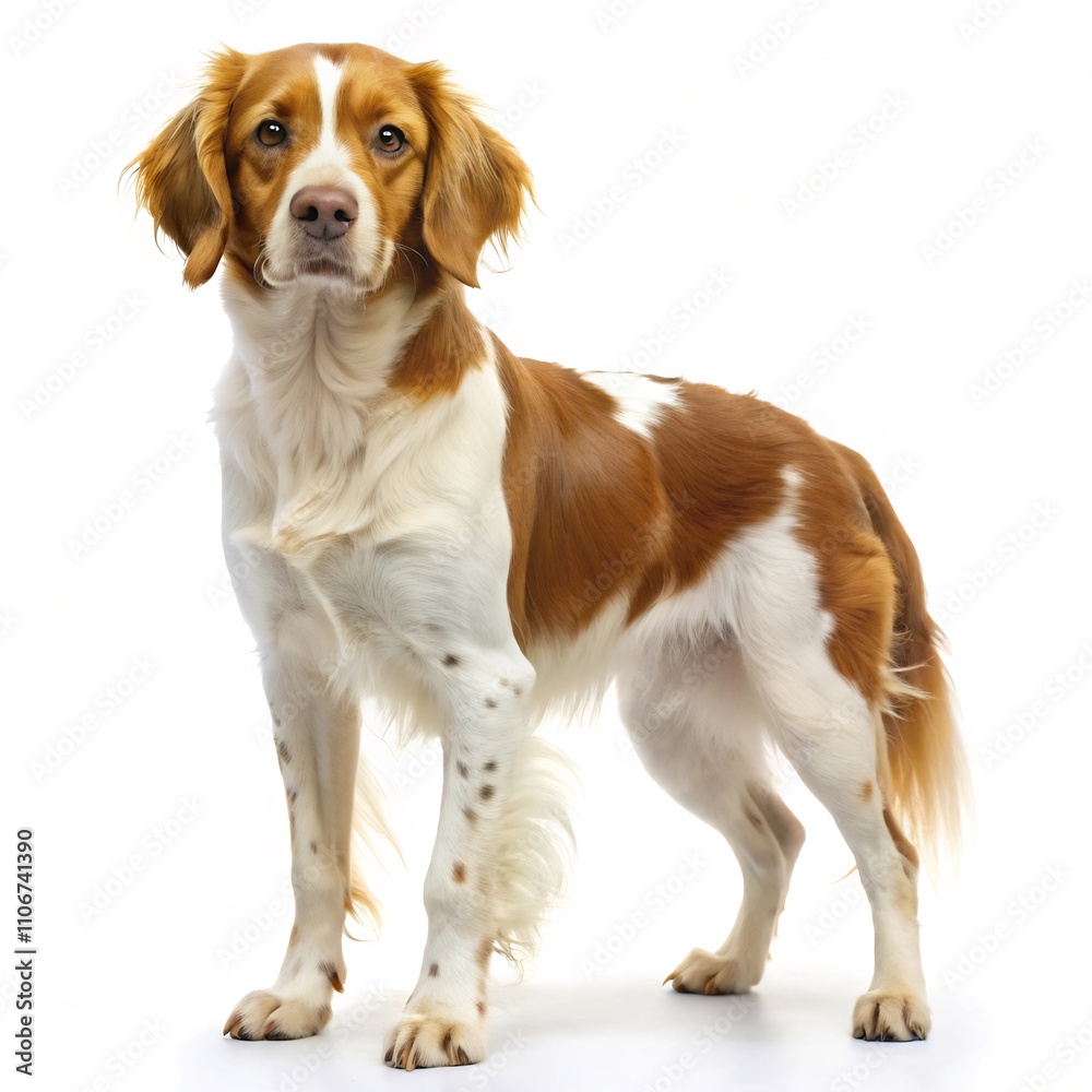 Fototapeta premium Dog on white background1