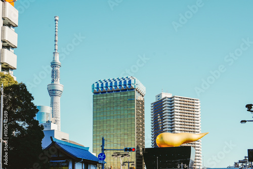 Iconic Tokyo Cityscape with Modern Architecture and Sky Tower