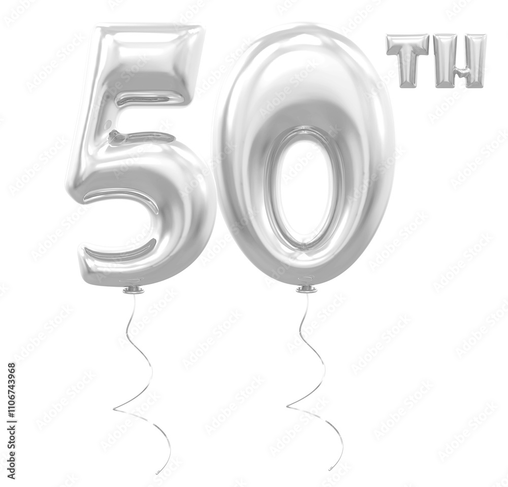 50th Anniversary Silver Balloon 50th Anniversary Silver Balloon